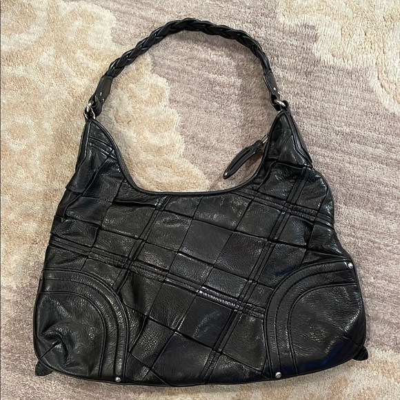 Elliott Lucca Black Leather Handbag - Picture 3 of 8